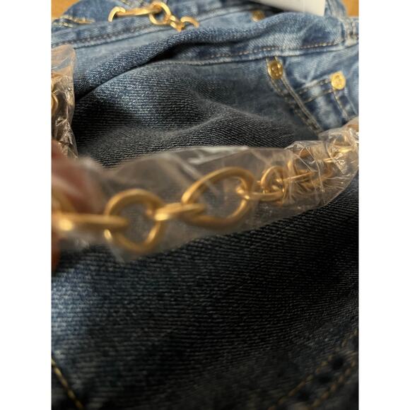 Gap × Cult Gaia High Rise Stride Chain Jeans/ 24 /NWT - Picture 11 of 11